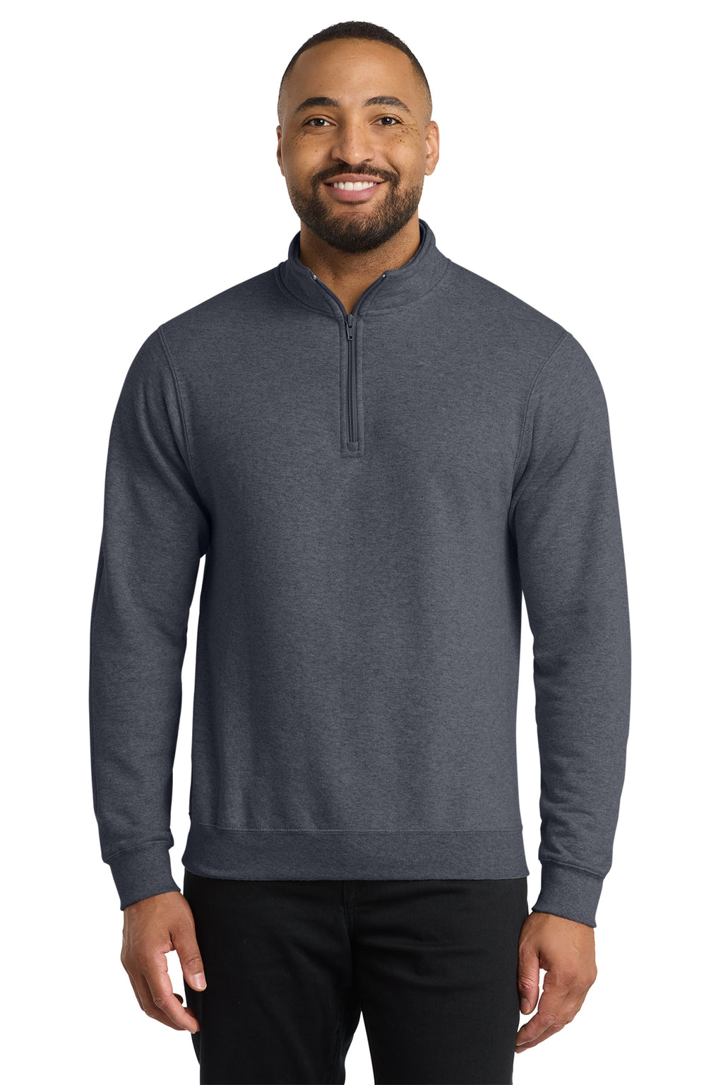 Eastek embroidered quarter zip fleece pullover sweatshirt - alternate view