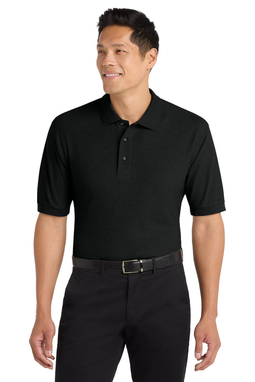 Custom embroidered corporate polo shirt with company logo