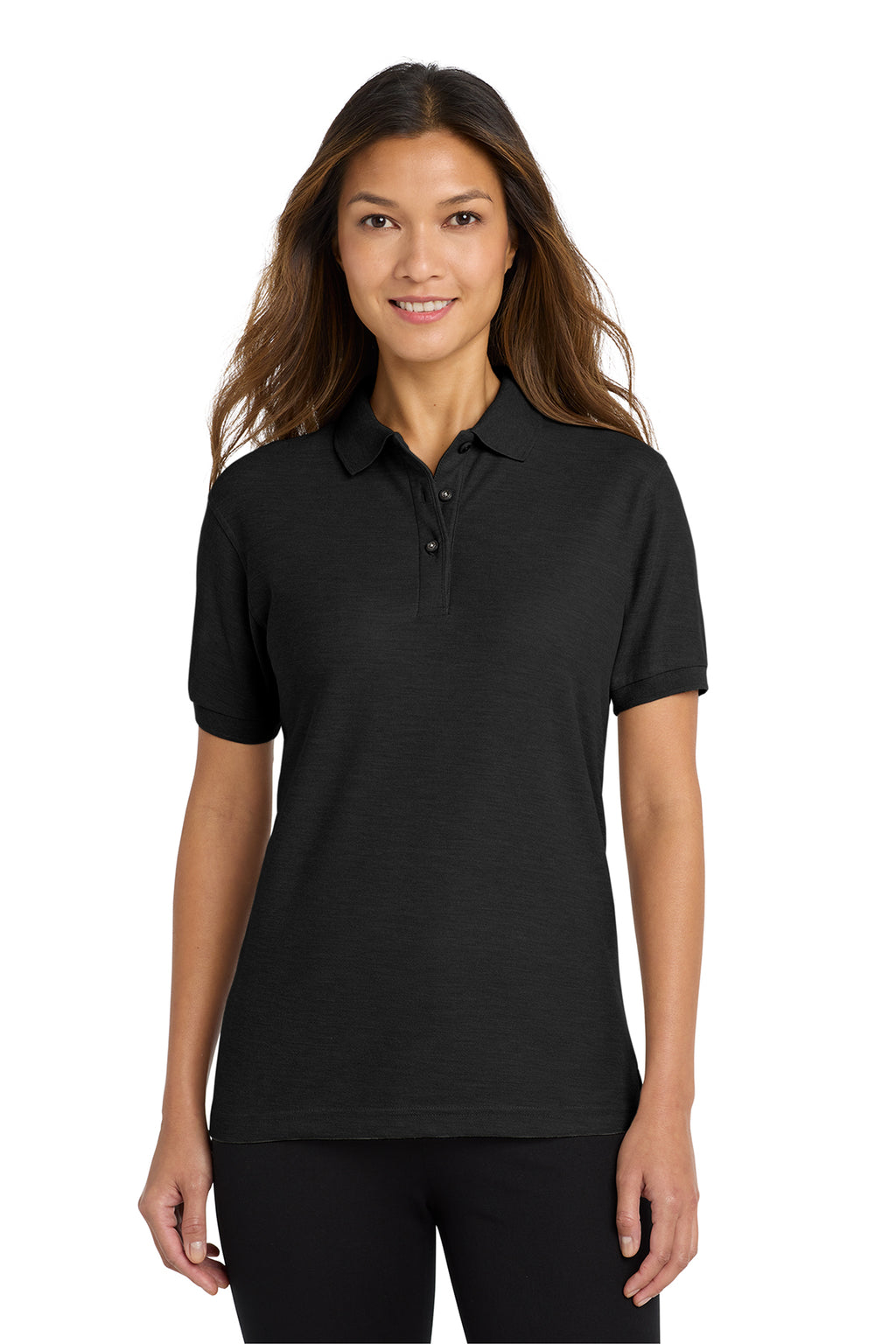 Eastek embroidered womens soft touch polo shirt