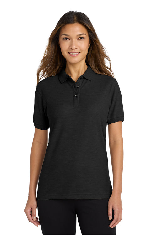 Eastek embroidered womens soft touch polo shirt