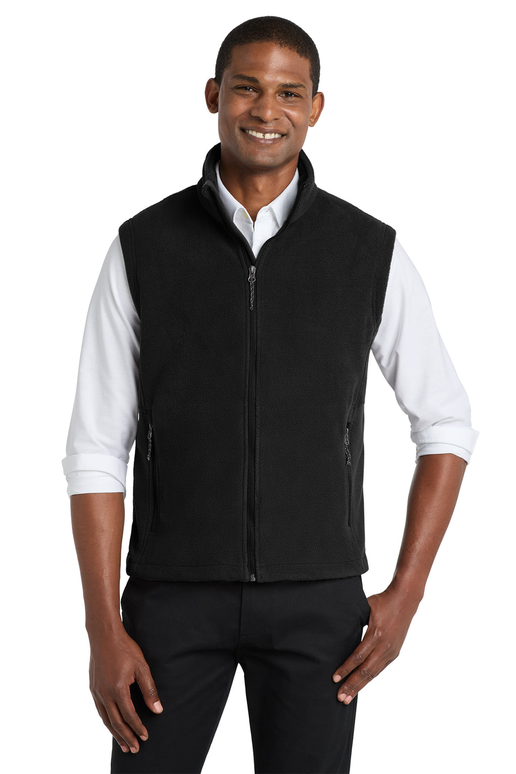 Eastek embroidered fleece vest