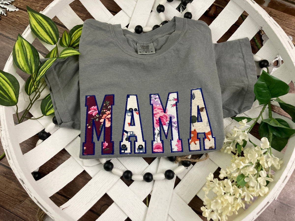 Applique keepsake sweatshirt made from baby onesies for grandma - gallery image