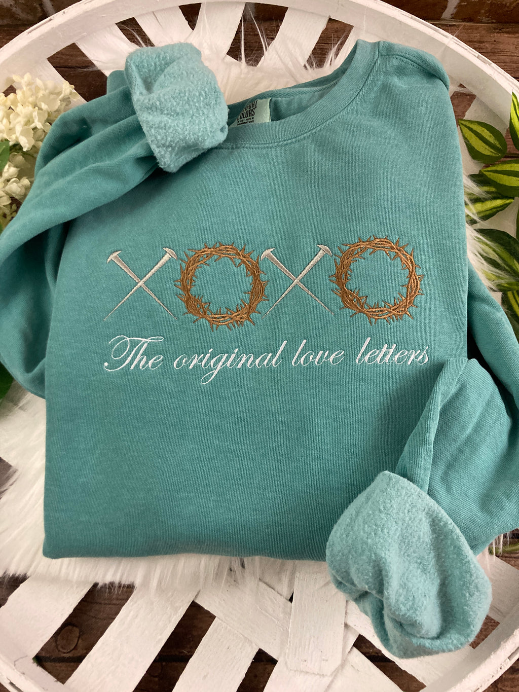The Original Love Letters John 3 16 embroidered Christian shirt