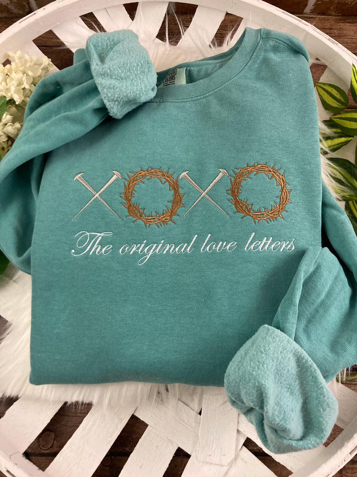 The Original Love Letters John 3 16 embroidered Christian shirt