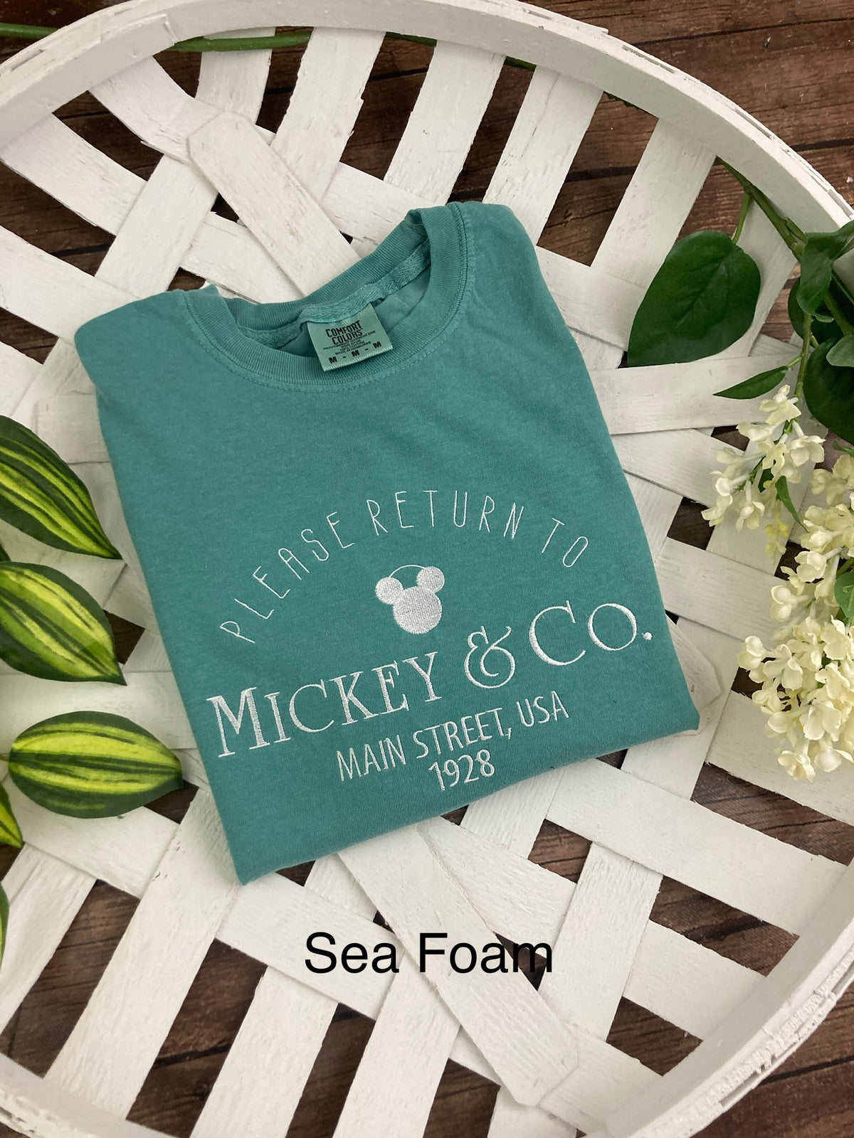 Mouse ears inspired embroidered sweatshirt