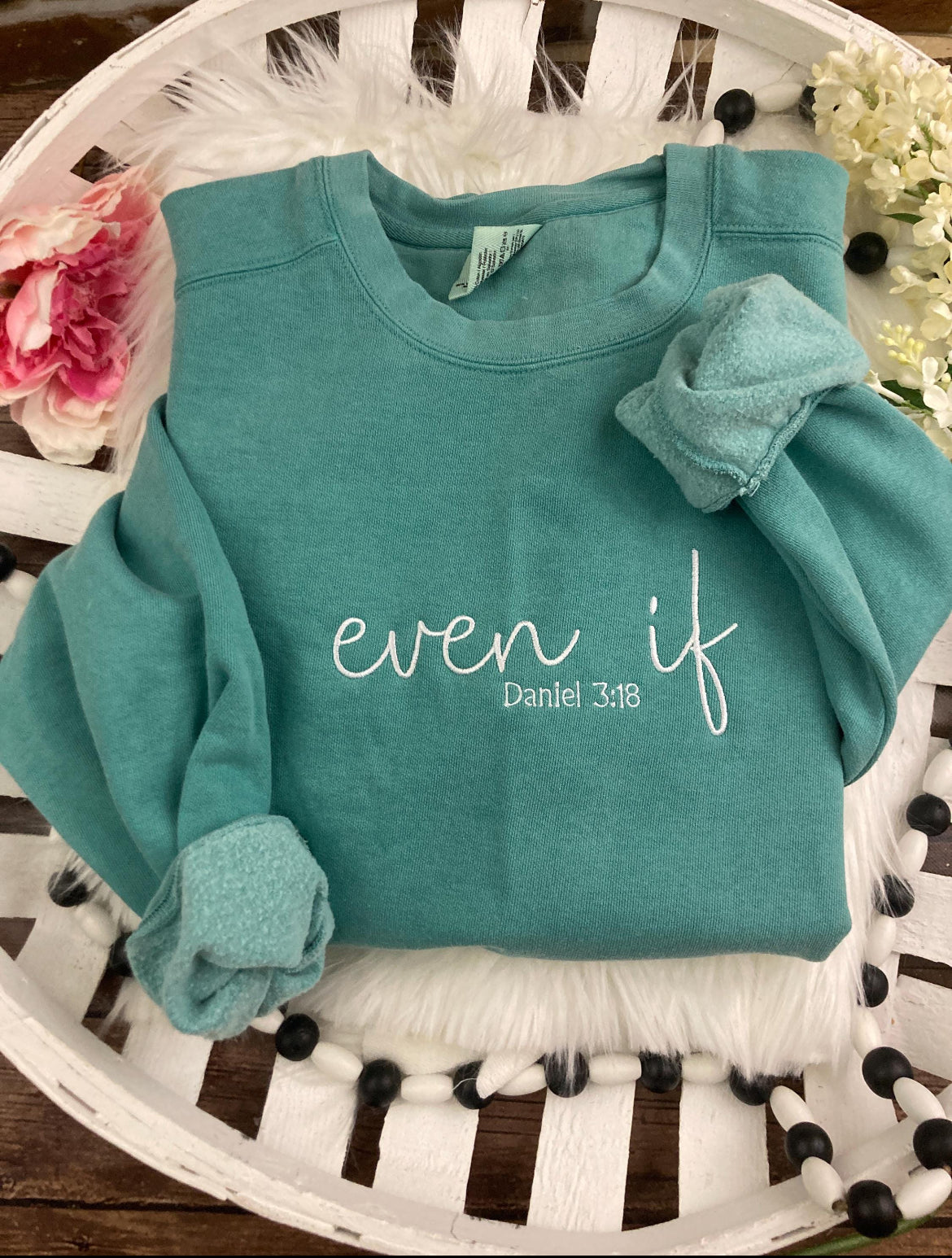 Even if Daniel 3 18 embroidered Bible verse shirt