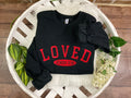 Embroidered Loved John 3 16 Christian sweatshirt