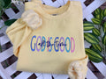 Embroidered God is Good All the Time Christian scripture shirt