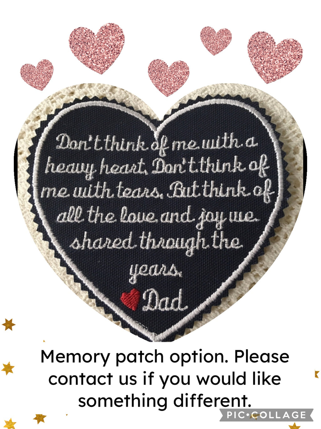 Memory pillow handmade from a loved ones clothing - additional photo