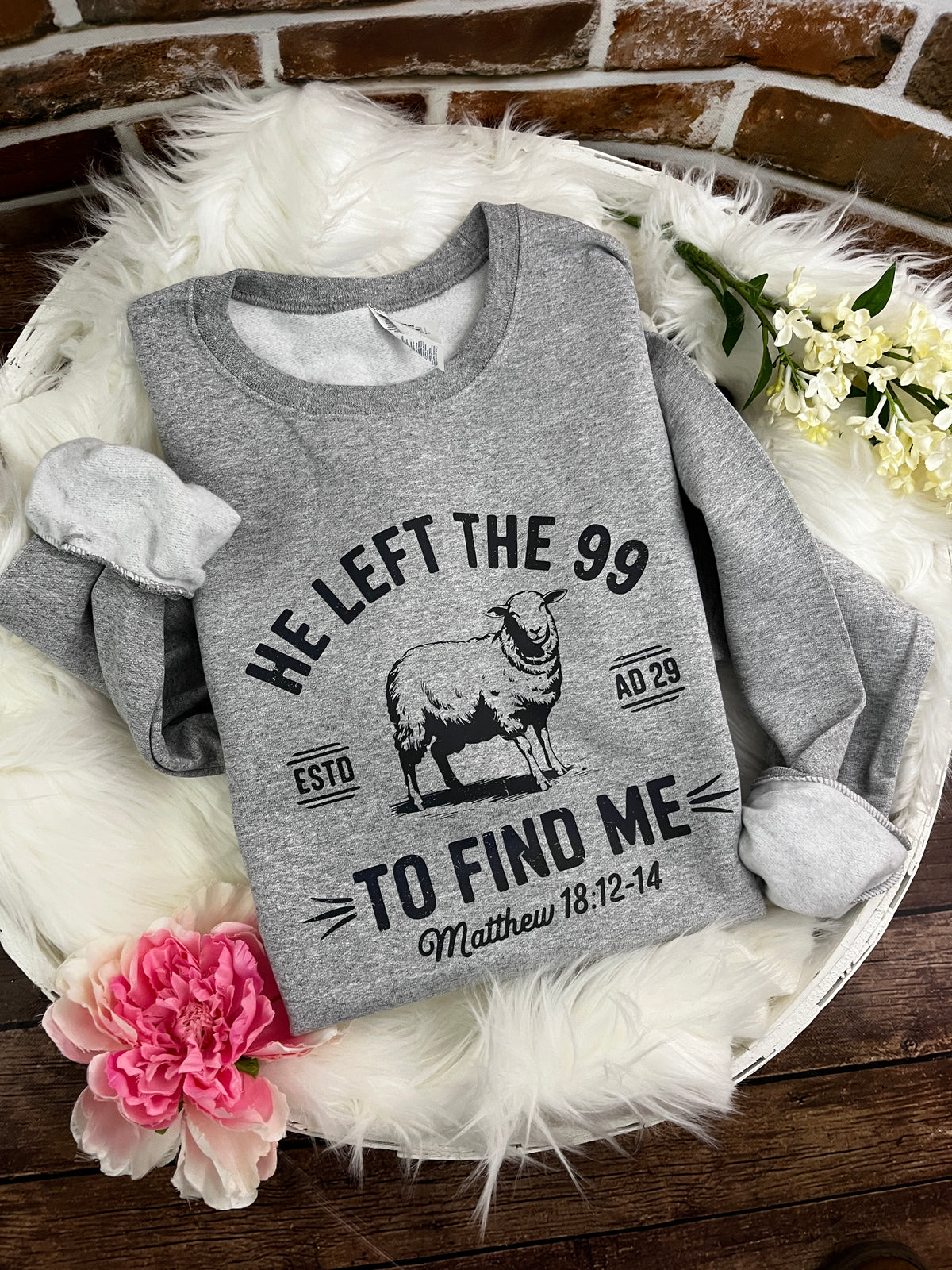 He left the 99 to find me Matthew 18 Christian shirt