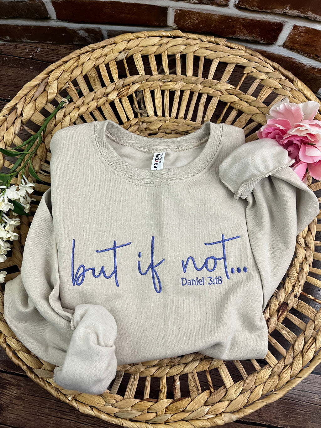 But if not Daniel 3 18 embroidered Bible verse shirt - alternate view