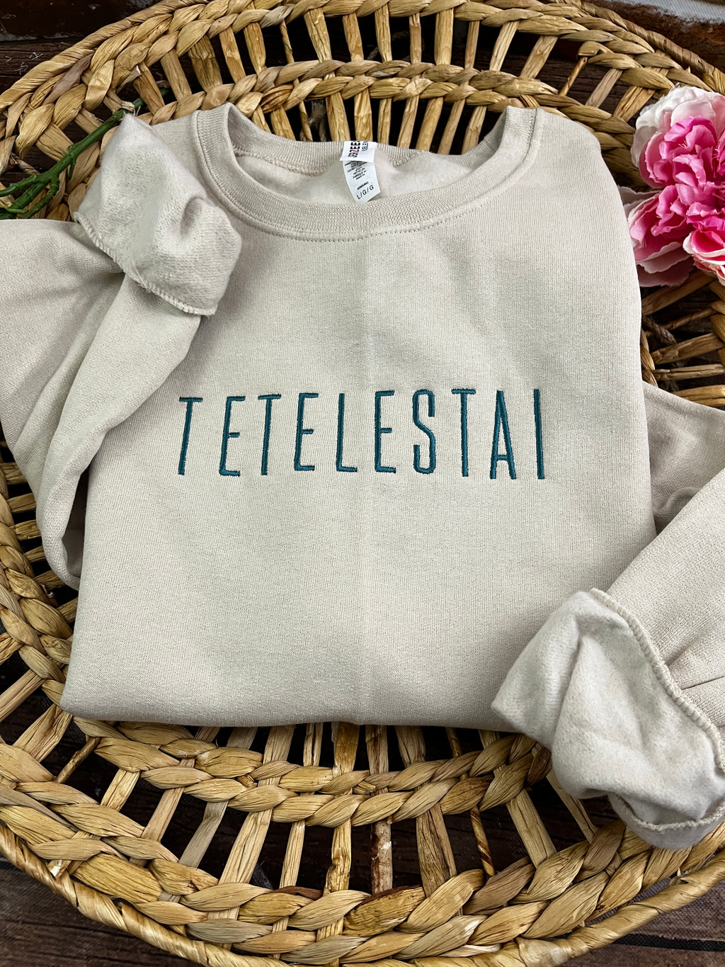 Tetelestai embroidered John 19 scripture shirt - alternate view