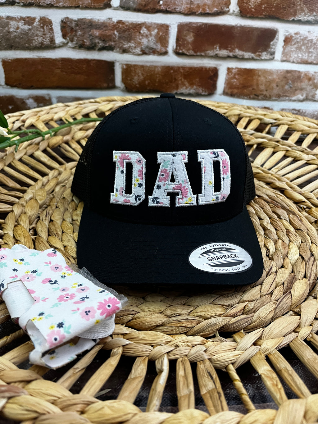 Dad Mom Pop personalised embroidered adjustable cap - alternate view