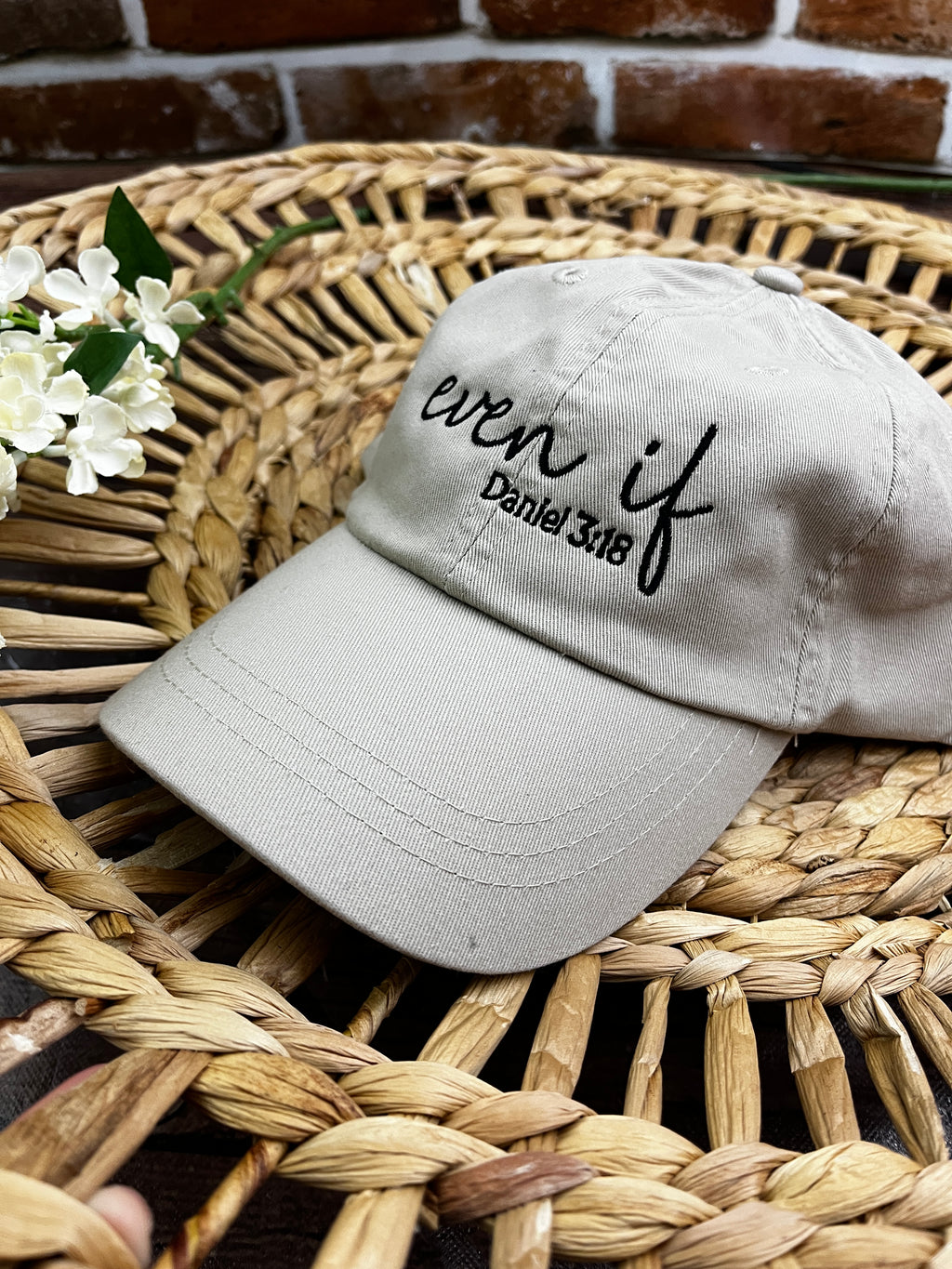 Even If Daniel 3 18 embroidered Christian adjustable cap