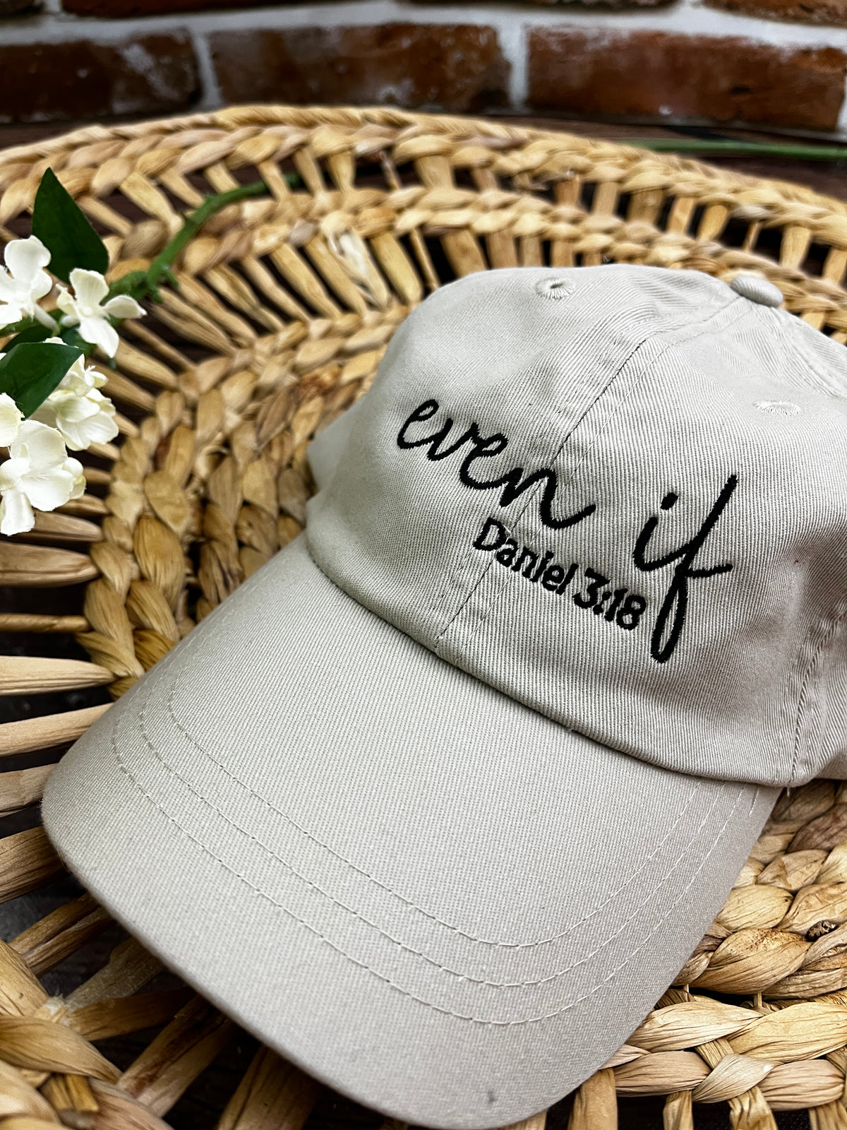 Even If Daniel 3 18 embroidered Christian adjustable cap - alternate view