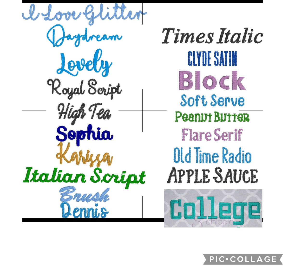Custom name embroidery add on for sweatshirts blankets and weighted animals