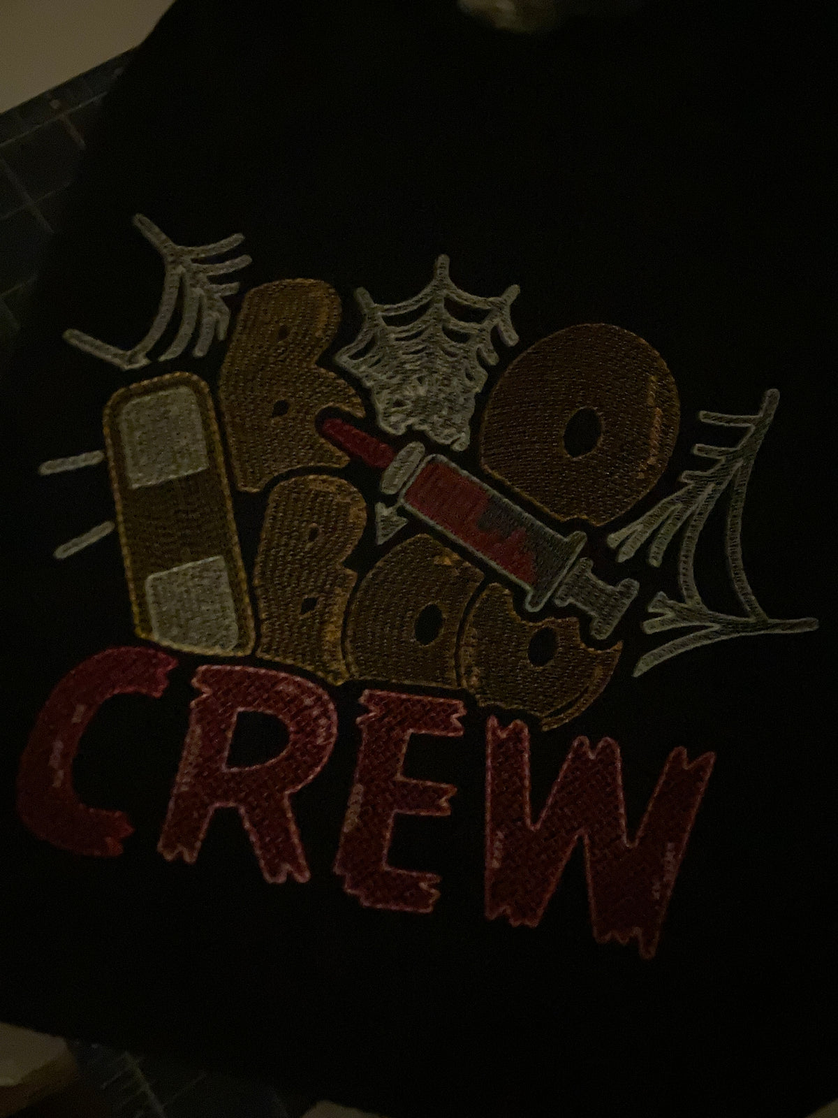 Embroidered Boo Boo Crew Halloween shirt for nurses and teachers - alternate view