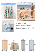 Personalized embroidered oversized beach and pool towel
