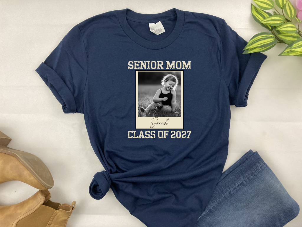 Custom senior mom personalised photo t-shirt