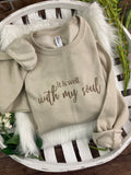 It is well with my soul Psalm 46 embroidered Christian shirt
