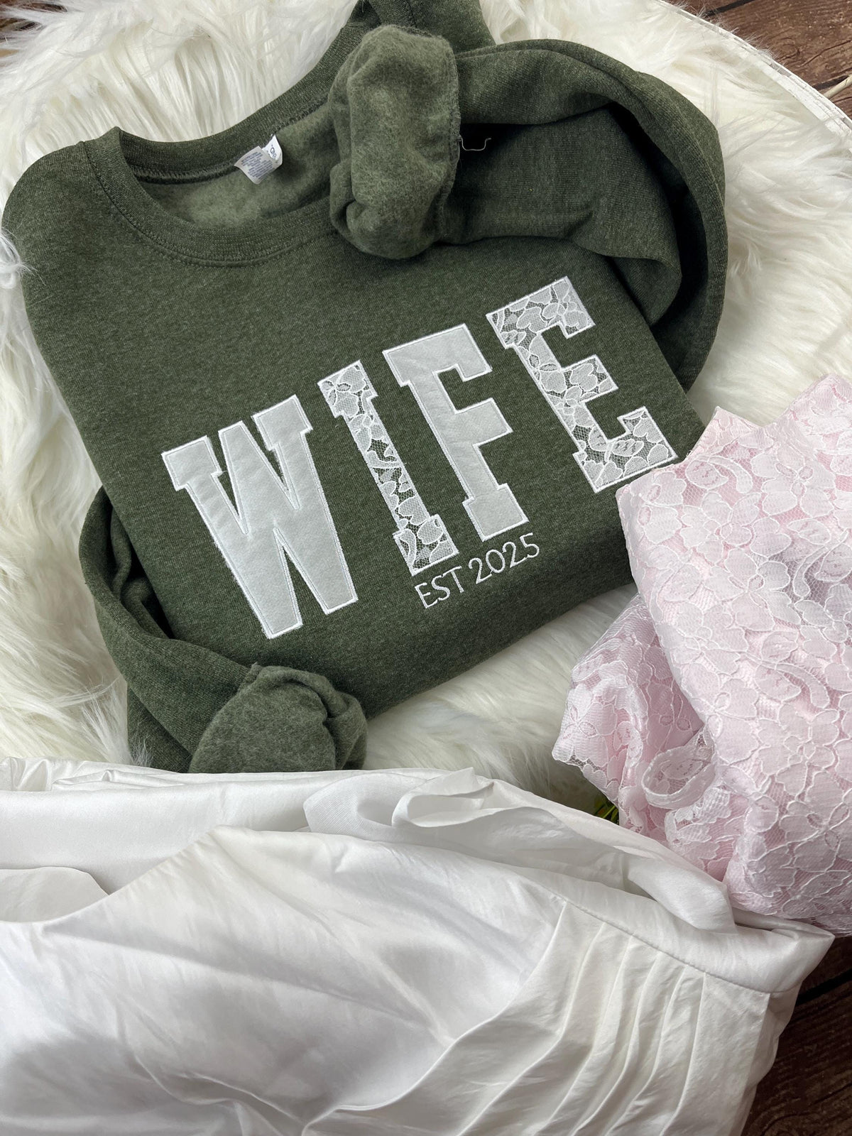 Mama baby clothes keepsake sweatshirt with custom applique made from baby outfits - view 10