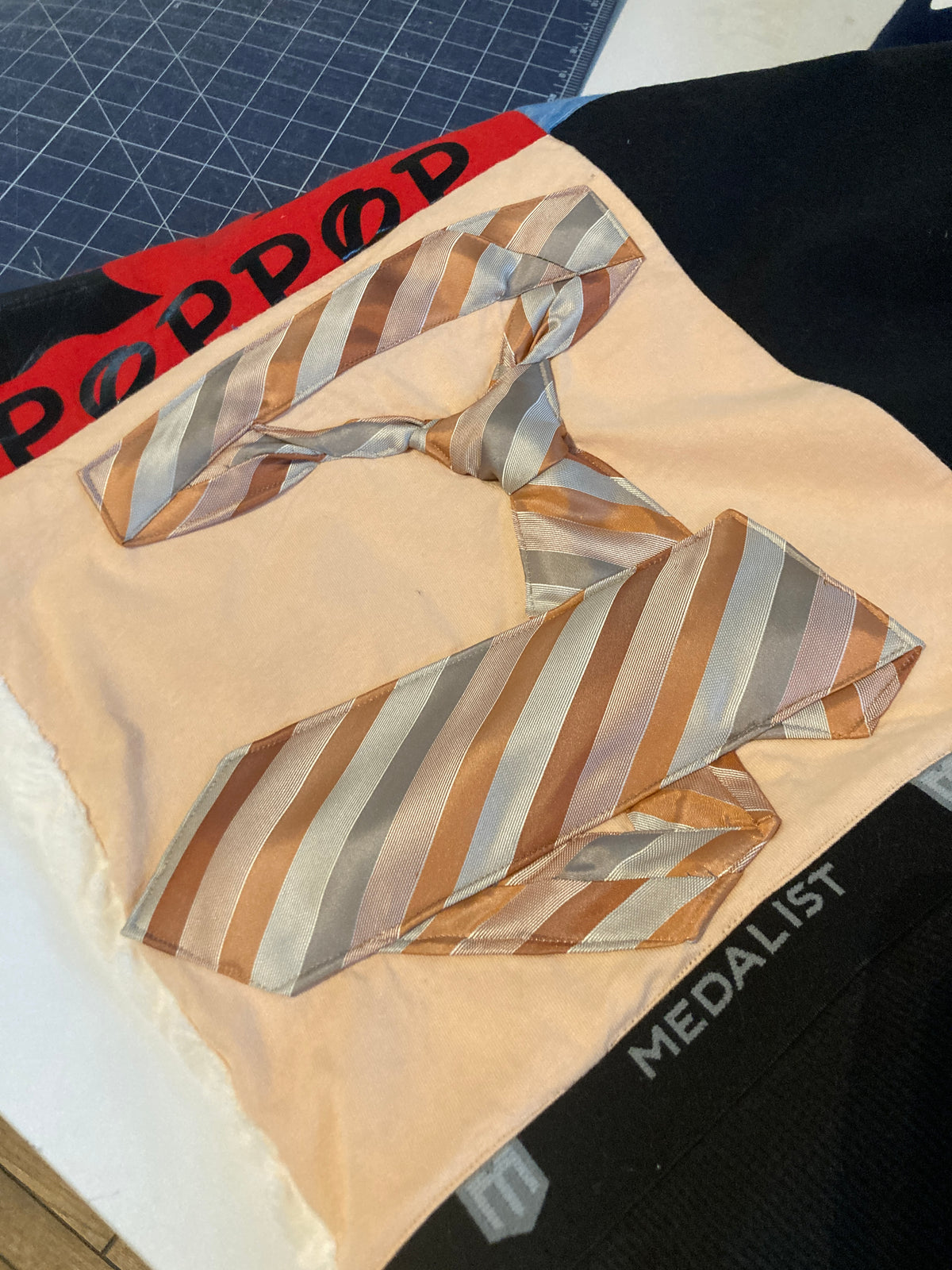 Memory quilt handmade from a loved ones clothing - sixth view