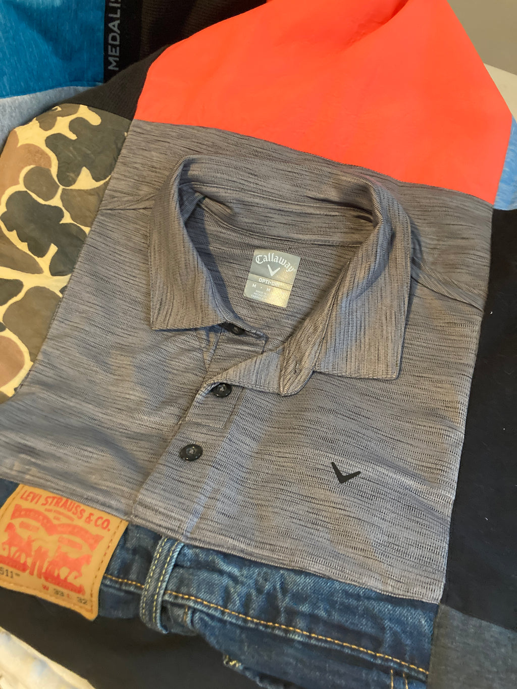 Memory quilt handmade from a loved ones clothing - ninth view