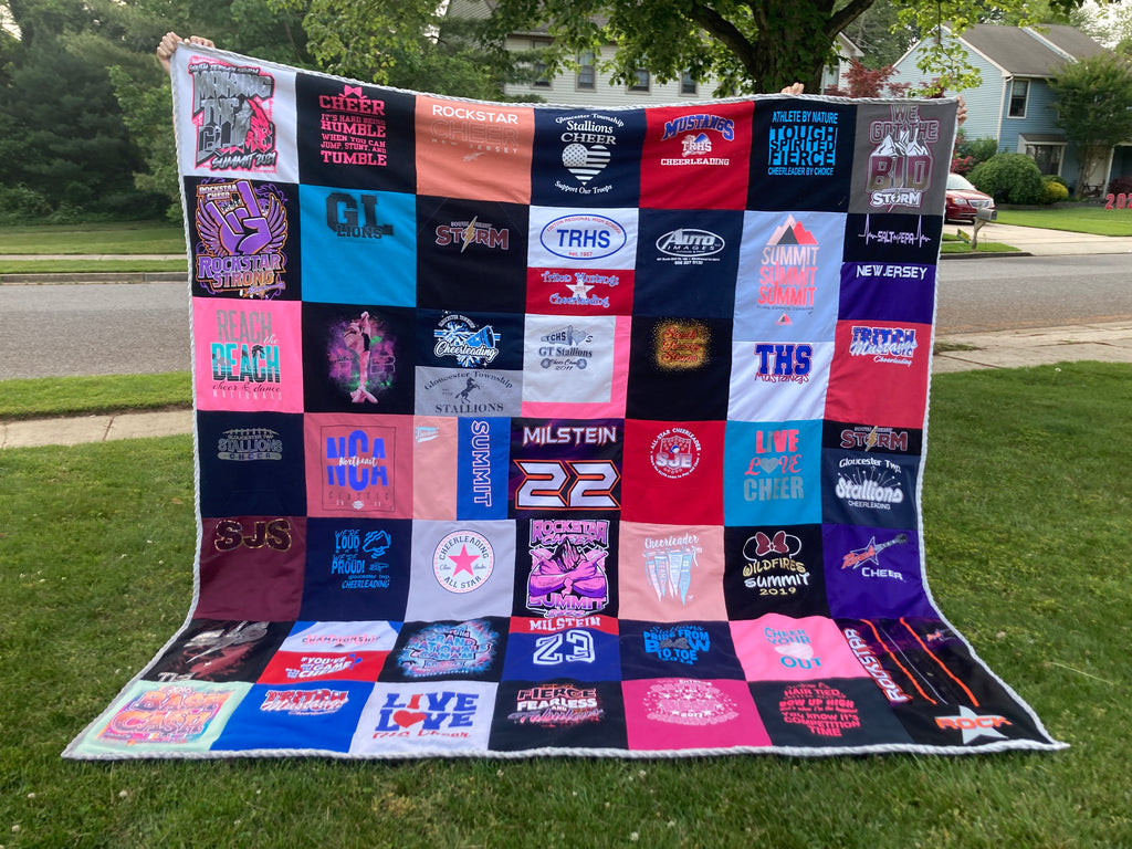 Memory quilt handmade from a loved ones clothing - additional photo