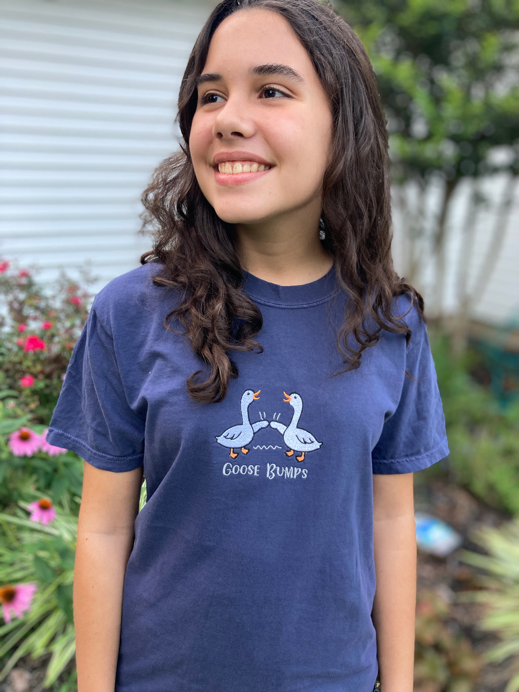 Goose Bumps funny embroidered shirt