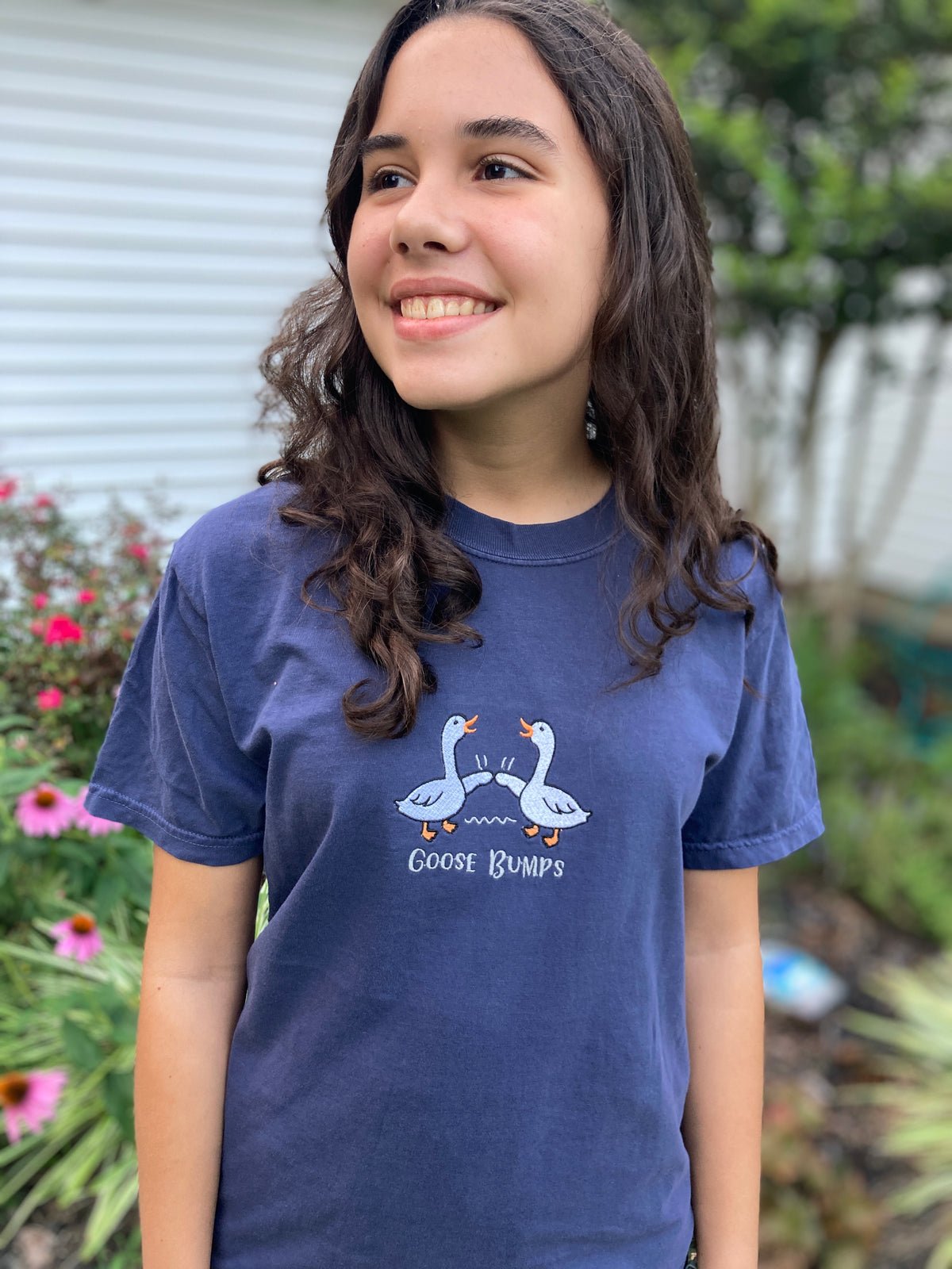Goose Bumps funny embroidered shirt