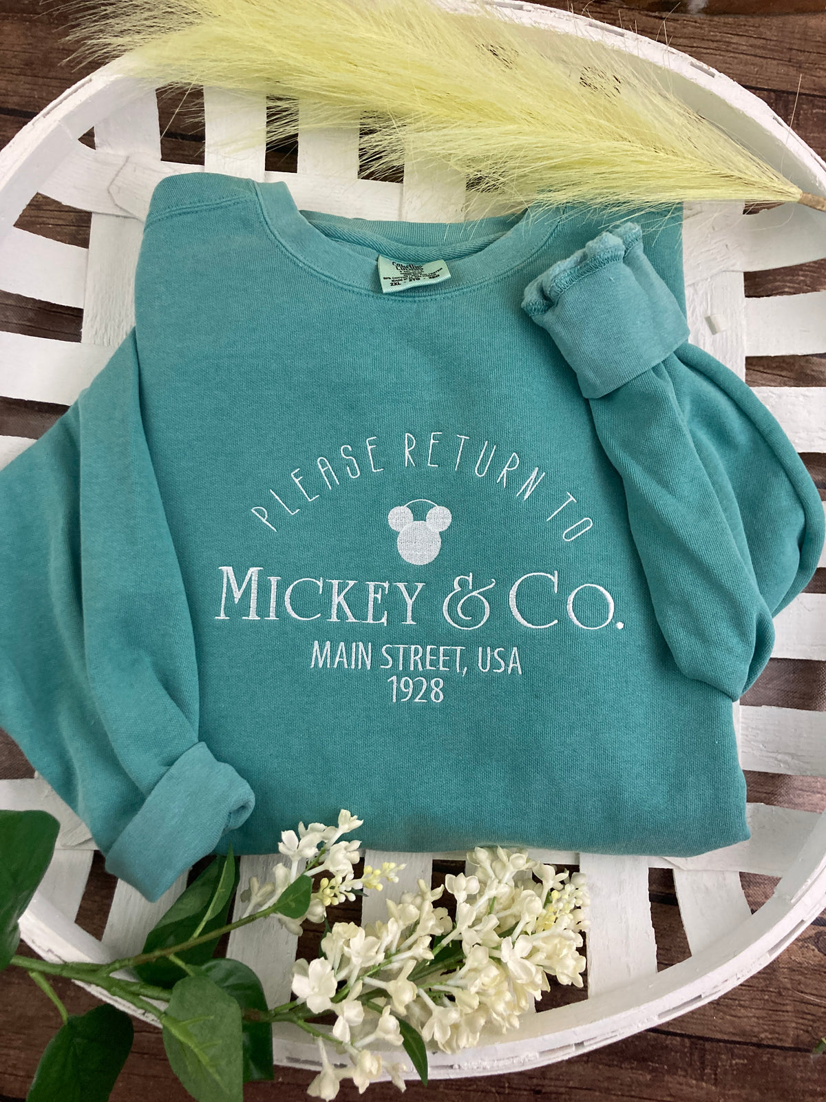 Mouse ears inspired embroidered sweatshirt - alternate view