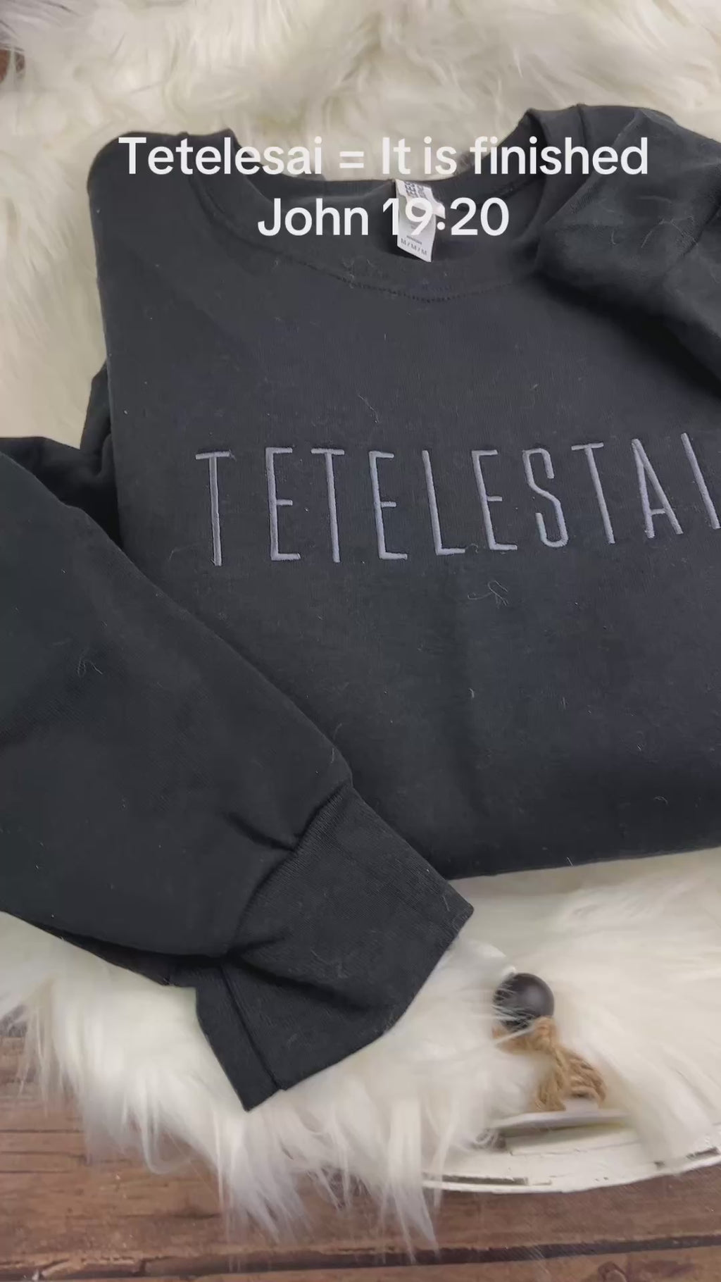 Tetelestai - John 19:20 Christian Bible Scripture Embroidered Shirt - Embroidered Easter Resurrection Sunday