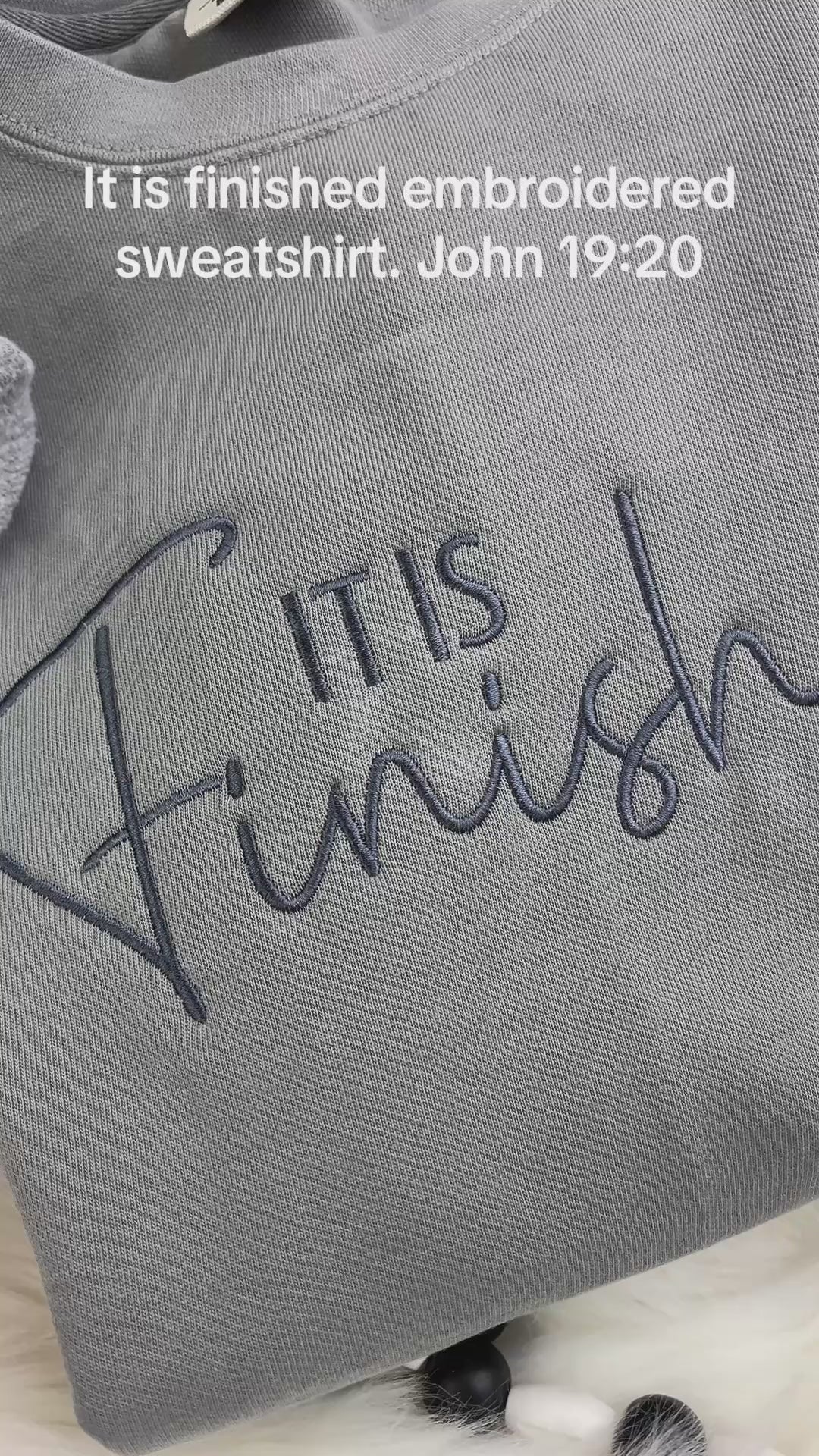 It is Finished - John 19:20 Christian Bible Scripture Embroidered Shirt - Embroidered Easter Resurrection Sunday