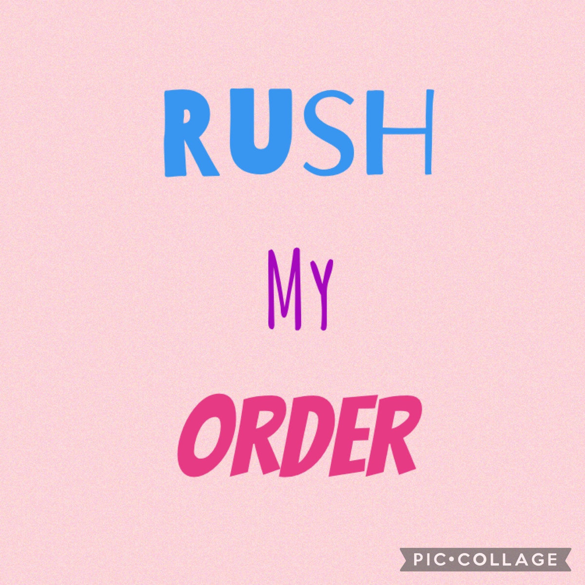 Rush my order add on for weighted animals, blankets and sweatshirts