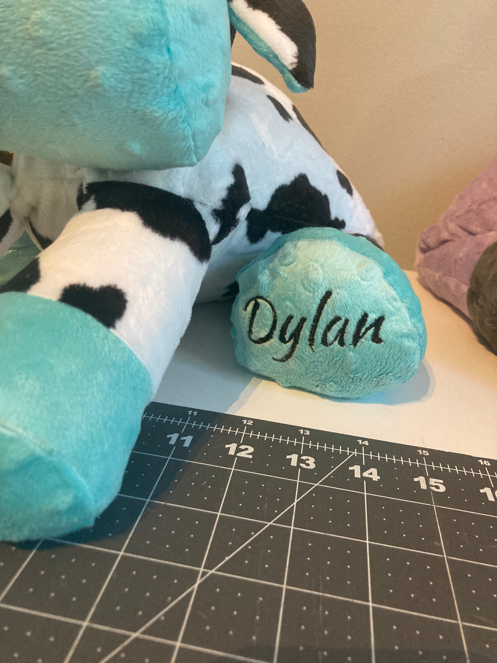 Custom name embroidery add on for sweatshirts blankets and weighted animals - additional photo