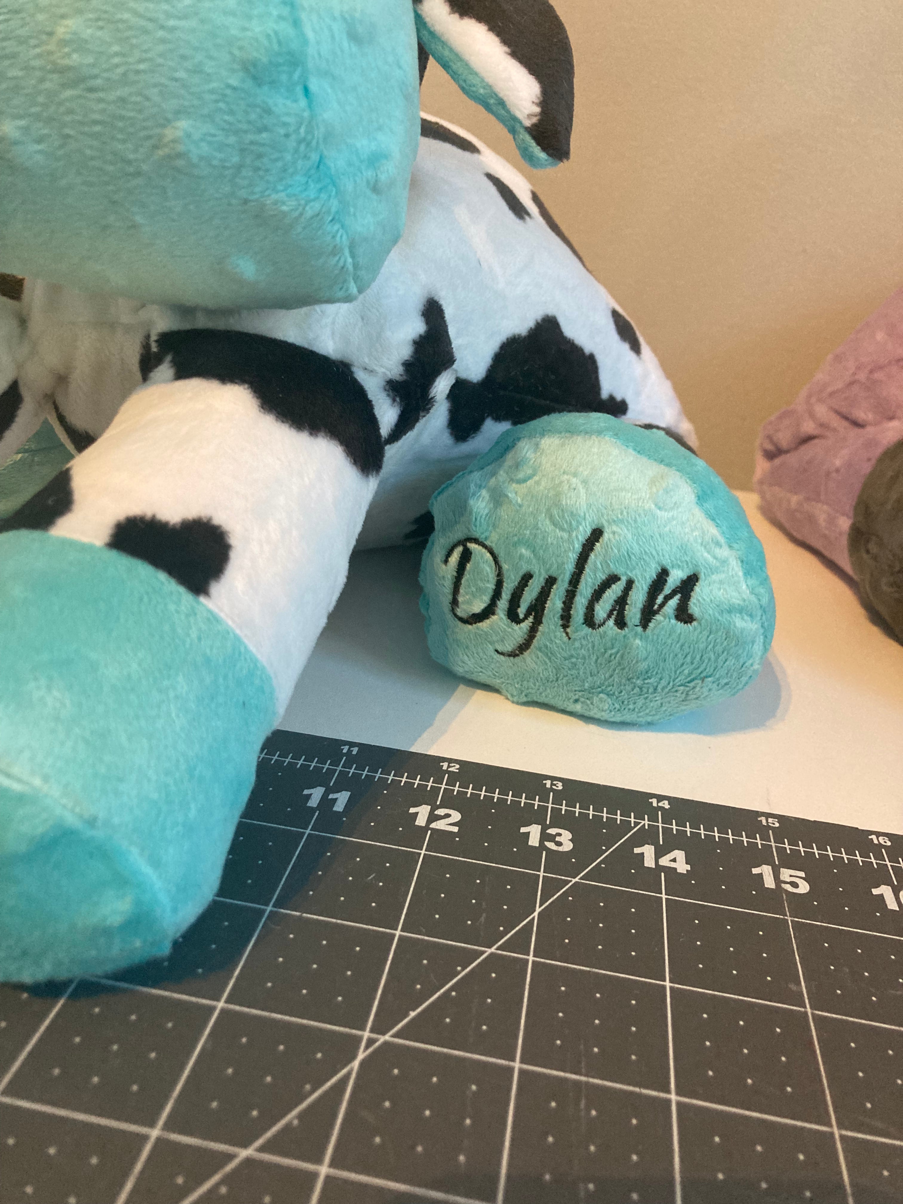 Custom name embroidery add on for sweatshirts blankets and weighted animals - additional photo