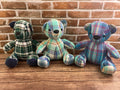 Memory bear handmade from a loved ones clothing